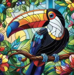 JACAROU - TOUCAN 40CM X 40CM - DIAMOND DOTZ